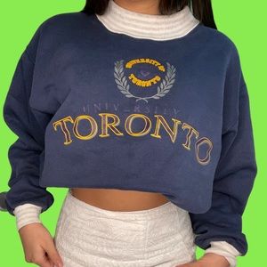 University of Toronto High Collar Crewneck